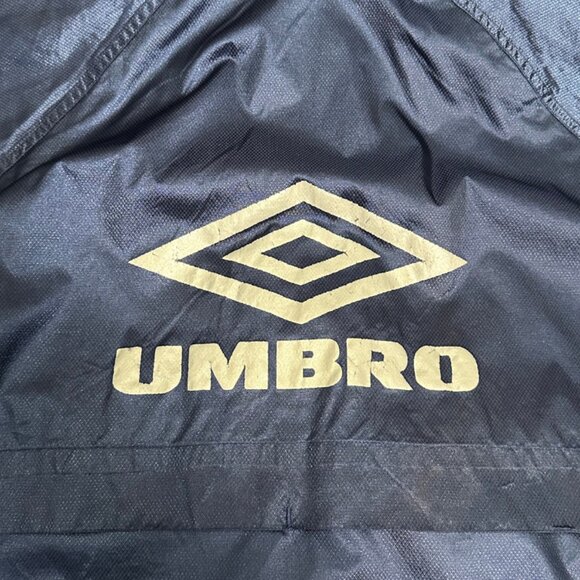 Vintage Umbro Langara College Soccer 1/4 Zip Windbreaker Jacket - Size Large - Picture 6 of 13